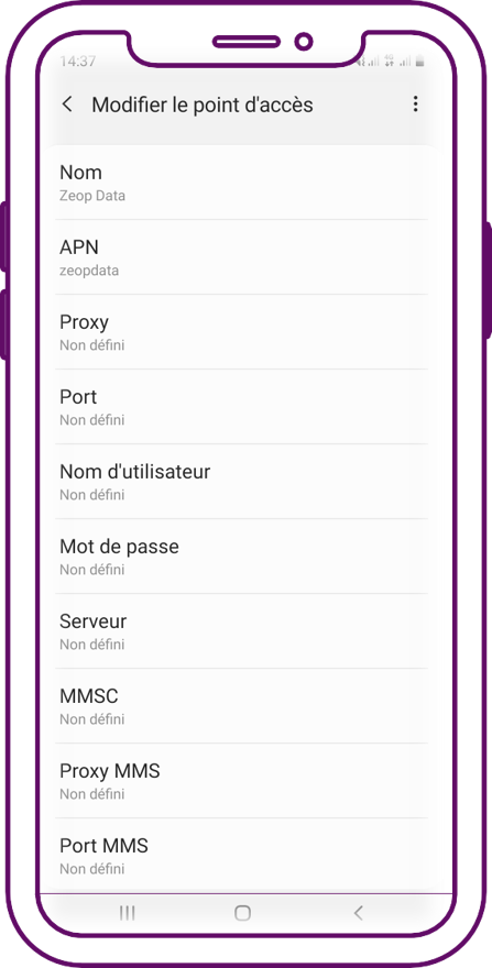 APN data android zeop mobile 6