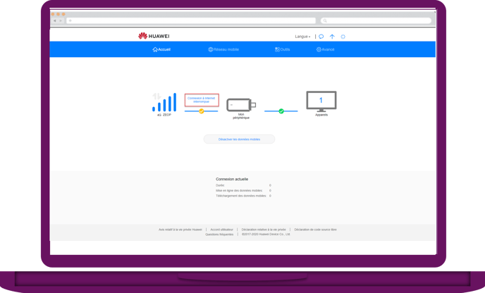 Configuration cle backup 4G  4