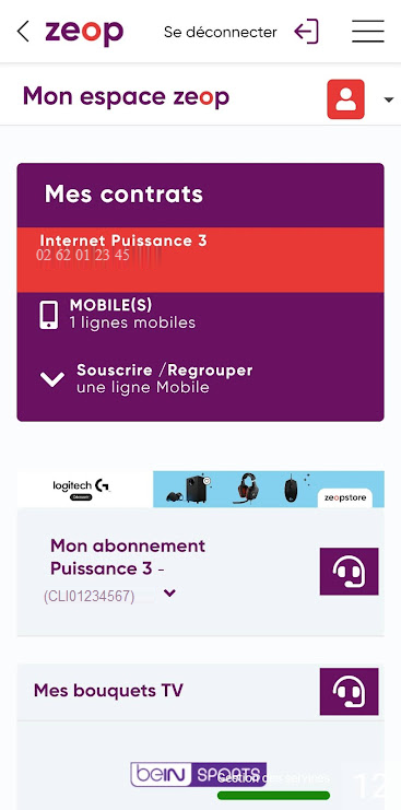Telecommande Zeop Mon application zeop pour smartphone et tablette